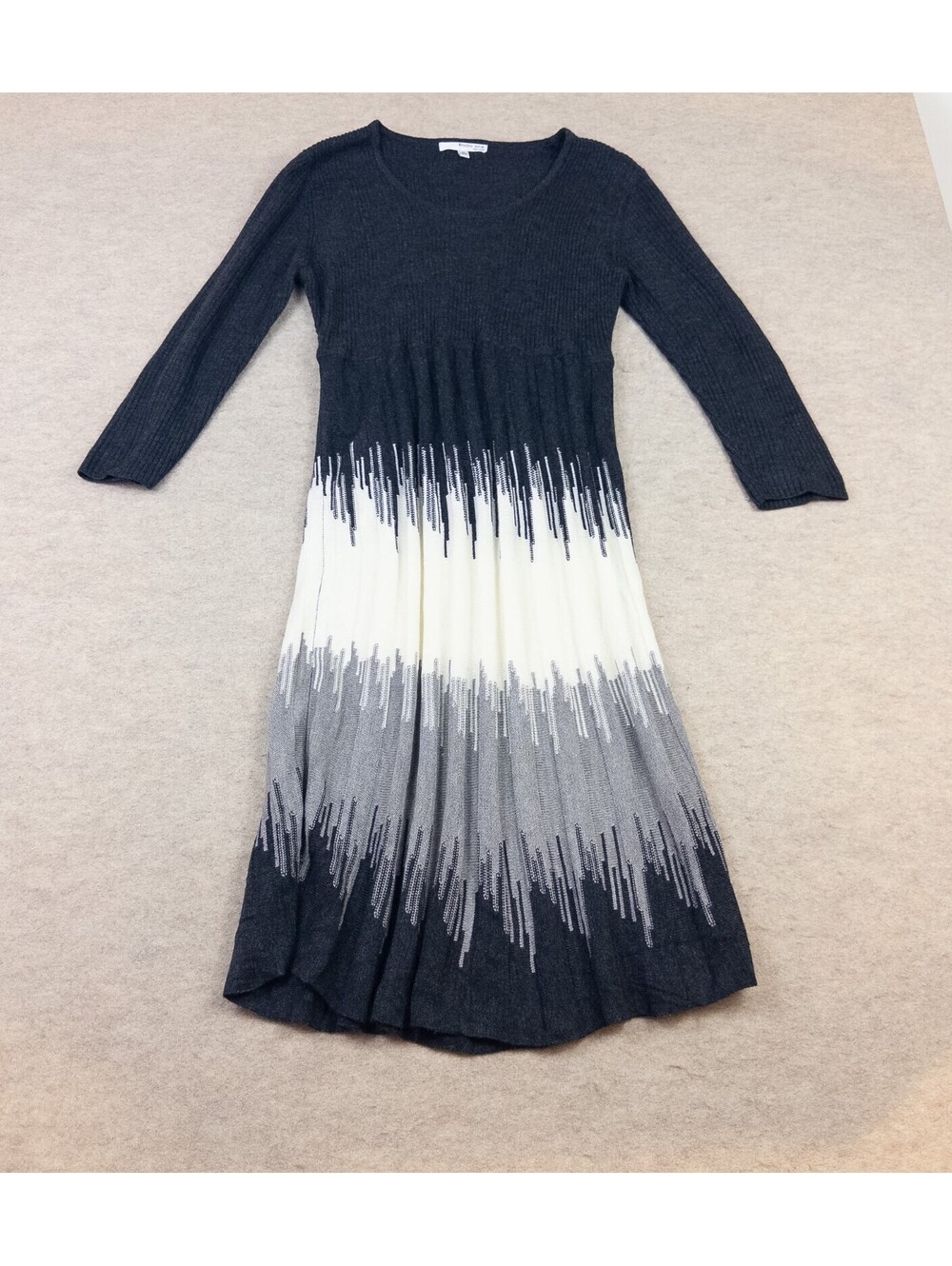 Studio One New York XL Knit Colorblock Sweater Dress